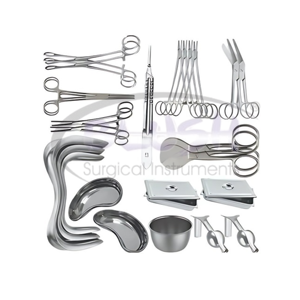 Minor Surgical Set of 13 Pcs Stainless Steel Surgical Instruments Basic Surgical Instruments Set dental set By <b>Blush</b> Surgical - Product Image 1