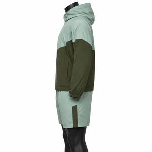 Custom Mens Hooded Windbreaker Jacket Shorts Set Quick Dry Nylon <b>Track</b> Suit OEM Private Label Sportswear Hoodies Manufacture - Product Image 3