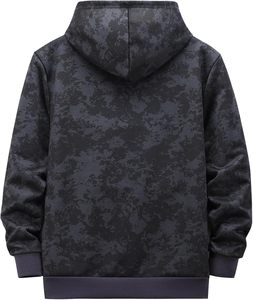 Men's Spring/Autumn Thin <b>Cross</b> Print Long-Sleeved Pocket Tie-Dye Camouflage Zipper Hooded Sweatshirt Casual Sports <b>Tops</b> - Product Image 2