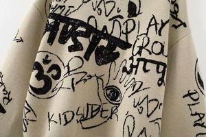 Custom LOGO OEM & ODM <b>Men</b> Sweater Jacquard Letter Knitwear <b>Men</b> Crew Neck <b>Pullover</b> Casual Knit Jumpers Winter <b>Men</b> Knitted Sweater - Product Image 2