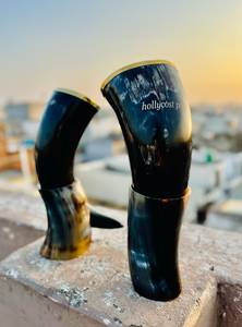 Excellent Quality Handcrafted Horn Mug Unique Decorative Mugs for Kitchen or Dining <b>Table</b> use Available for Bulk Quantity - Product Image 4