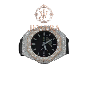 Premium Quality Mossinate Rubber Diamond <b>Watch</b> Luxury Timepiece with Genuine Diamonds and Durable Strap Available <b>for</b> Sale - Product Image 1