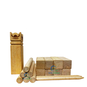 Juego de juego al aire libre ecológico para Kubb, madera dura para Kubb con bolsa de transporte para entretenimiento en el césped del patio trasero hecho en Vietnam - Product Image 6