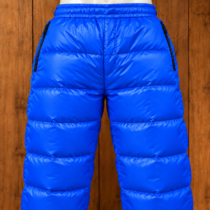Pantalon d'hiver décontracté pour homme, coupe-vent, à taille élastique, matelassé, design matelassé, longueur intégrale, léger - Product Image 4