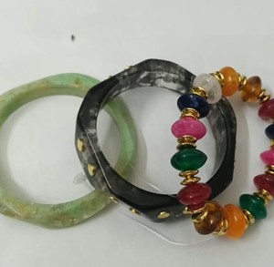 High Quality Waterproof <b>Resin</b> Bangles Women Customizable Colors Logo Durable Lightweight - Product Image 3