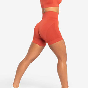 Shorts de sport pour femmes les plus vendus, personnalisables, respirants, en polyester/coton de haute qualité, élastiques, pour yoga et fitness - Product Image 4