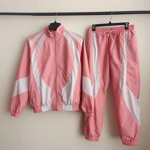 Nouvel ensemble de survêtement unisexe d'été, couleur unie, capuche personnalisée, couleur contrastante, 100 % nylon, antibactérien, respirant, léger - Product Image 5