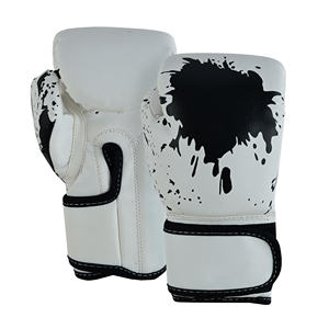 Gants de boxe Sanda personnalisables en cuir imprimé numériquement, design élégant, avec fermeture auto-agrippante, pour l'extérieur et la maison - Product Image 2