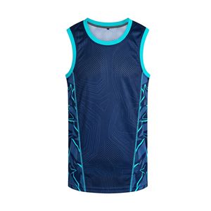 Maillot de basketball noir et rouge avec motif fluide, uniforme d'équipe en polyester respirant, sans manches, col rond, maillot de sport - Product Image 1