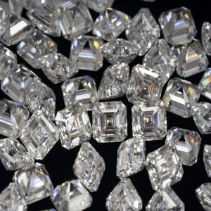 Wholesale Manufacturer 4.3MM CVD HPHT DEF Color VVS-VS Clarity Synthetic Asscher Cut Lab Grown Loose Diamond for Jewelry Making - Product Image 4