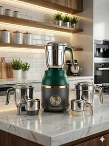 Batidora Eléctrica con Recipientes de Acero Inoxidable, Motor Potente, Máquina Multiusos para Moler en la Cocina, para Uso Doméstico - Product Image 2