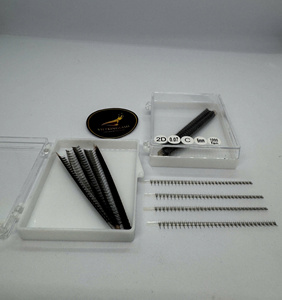Extensiones de Pestañas Individuales Preformadas de Volumen Ultra Rápido 3D a 20D, Base Estrecha y Puntiaguda, 0.05 0.07, en Bandeja - Product Image 6