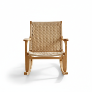 Chaises de salle à manger contemporaines en rotin pour la maison et le bureau, chaise d'appoint moderne en osier naturel pour la salle à manger - Product Image 5