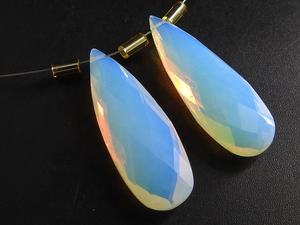 Opal Blue Teardrop Quartz Handmade Loose Gemstone <b>Beads</b> for Making Coloured <b>Crystal</b> Jewelry <b>Glass</b> & <b>Lampwork</b> Material" - Product Image 2