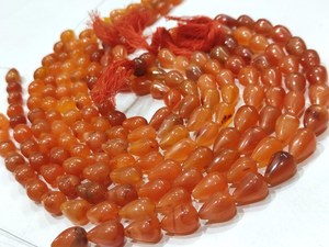 Carneliano Natural en Forma de Lágrima, Liso y Simple, 10x15mm, Se Vende por Hilo de 8 Pulgadas - Product Image 2
