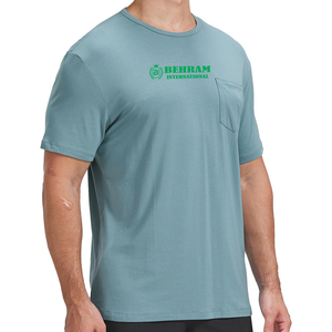 T-shirt ample pour homme 100 % coton tricoté respirant anti-plis col rond manches courtes écologique séchage rapide vente en gros - Product Image 5