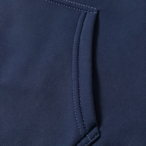 Sudadera Unisex Azul Marino con Capucha y Cremallera, de Forro Polar de Poliéster/Algodón, con Bolsillos Delanteros, Ajuste Regular, Casual, Servicio OEM, Lavado, Color Sólido - Product Image 5