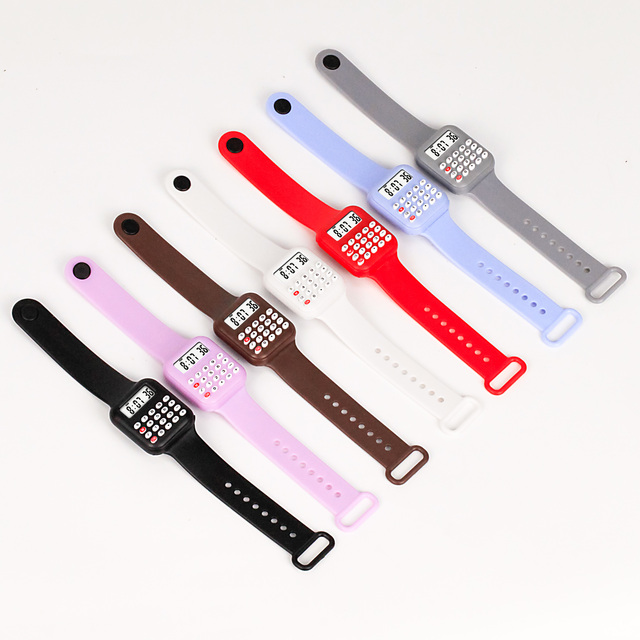 2024 Unisex Kid Silicone Digital Wrist Watches Multi-Purpose Electronic Calculator and Clock with Battery Power Source