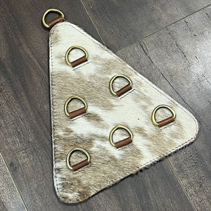 2026 Personalized Genuine Cowhide Leather Wild Scarf Rag Holder Rustic Wall Hook <b>Kitchen</b> Towel Organizer Hanging <b>Rack</b> Home Decor - Product Image 5