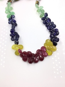 Perlas naturales semisembrilladas multifacéticas para la elaboración de joyería fina, cuentas de piedras preciosas para collar - Product Image 5