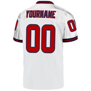 Maillot de football rétro pour homme, col en V, manches courtes, coupe décontractée, 100 % polyester, broderie par transfert thermique, nom d'équipe personnalisable - Product Image 2