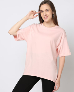 Camisetas de Mujer Hechas a Medida de Alta Calidad, Camisetas Extra Grandes de Algodón, Holgadas, con Hombros Caídos, Casuales, de Manga Corta - Product Image 1