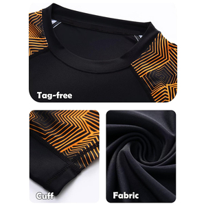 Vente en gros : Rashguard tendance à manches courtes personnalisable en Spandex/Nylon, séchage rapide, écologique, respirant pour hommes BJJ MMA - Product Image 4