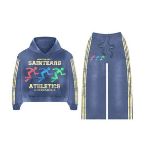 Nouvel ensemble de jogging deux pièces personnalisé pour femme, survêtement décontracté streetwear avec sweat à capuche et pantalon de jogging - Product Image 2