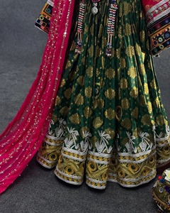 Afghan Wedding Dress for Bride Handmade Traditional Bridal Dress Cultural Wedding Outfit Lace Natural <b>Button</b> Maxi Length Casual - Product Image 5