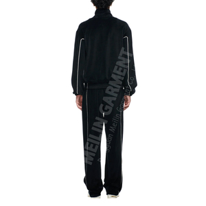 Clothing Manufacturer Custom Winter High Quality 3M Reflective Velvet <b>Jacket</b> and Pants <b>Men</b> Tracksuits Two Pieces Jogging Suit - Product Image 6