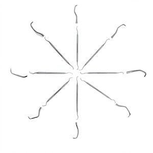 Juego de Curetas Gracey de Alta Calidad, 18 Piezas, Instrumentos Dentales para Periodoncia, Raspado de Raíces, Reutilizables, Acero Inoxidable de Grado Alemán - Product Image 5