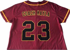 Camiseta de béisbol recortada transpirable para mujer, camisetas de manga corta con botones y cuello en V, blusa corta personalizada - Product Image 6