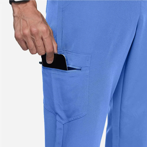 New Products Polyester Spandex Fashionable Male Uniform Scrub <b>Sets</b> Men <b>Doctor</b> Hospital Medical Scrubs Uniform Nurse Scrubs <b>Set</b> - Product Image 6