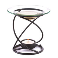Ensemble brûleur d'encens et diffuseur d'huiles essentielles en fer, chauffe-cire parfumée, écologique, 100% naturel, haute qualité, design moderne