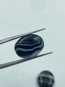 2 Piezas de Ágata Natural de Corte Ovalado en Colores Mixtos, 22.44 Quilates, Piedras Sueltas para Joyería - Product Image 3