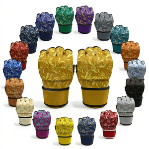 Dernier design, gants de sparring MMA à motif imprimé personnalisé, demi-doigts, pour entraînement, grappling, sac de frappe, avec support de poignet - Product Image 1