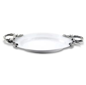 Luxurious Style Metal Shiny Polished Tray Home Hotel Restaurant Food Server Metal Tray Dinner <b>Table</b> <b>Decor</b> Serving Tray - Product Image 5