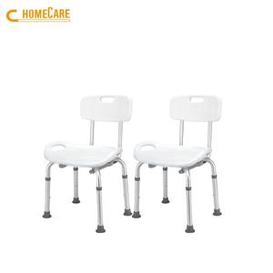 Chaise de douche en aluminium blanc pour désactiver - Product Image 6