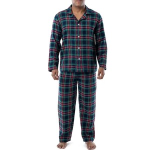Pijamas de verano a rayas para hombre, pijamas de franela a cuadros transpirables, informales, cómodos, antiarrugas, ecológicos, para verano. - Product Image 3