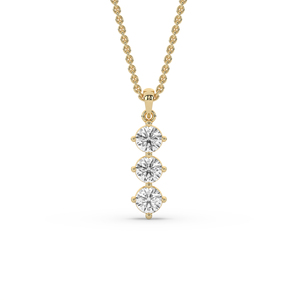 Colgante de Diamante Cultivado en Laboratorio con Certificación IGI, Corte Redondo de 1 Quilate, Plata 925, Estilo Único, Ligero, Corte Brillante, Joyería Fina para Boda - Product Image 3