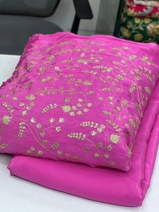 Tela africana con estampado digital y bordado de diseñador, encaje para abaya, caftán, boutique, venta al por mayor. - Product Image 2