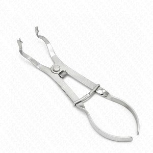 Dental Rubber Dam Kit With <b>Clamps</b> Forceps Punch Plier Scissor And <b>Frames</b> Silver Manual CE Certified Class I - Product Image 5