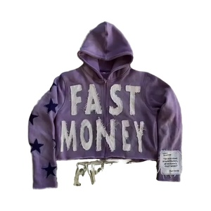 Women's Custom Printed Front Ruffles Winter Heavyweight 100% Cotton Fleece Lined Full Sleeve Pullover Hoodie Anti-wrinkle - Product Image 4