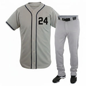 Adult Men Baseball Uniform Pullover Top Elastic Pants <b>Knicker</b> Style Home Pants Set Men Long Sleeve Baseball Uniform Breathable - Product Image 5