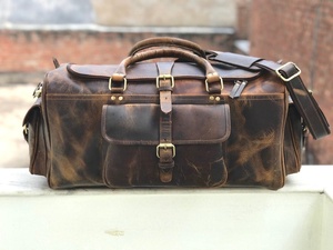Custom <b>Waterproof</b> Leather Sports Gym Travel Duffle Bag GYM-0183 - Product Image 3