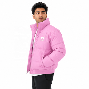 Wholesale Men's Zip Up Bomber Jacket <b>Quilted</b> <b>Winter</b> Bubble Puffer Coat Padded Men's Jackets <b>Winter</b> Fashion Outerwear Supplier - Product Image 2
