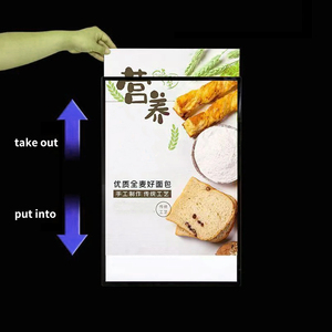 Caja de luz LED ultrafina OEM ODM Rectangular de vidrio templado de aluminio decorativo para carteles de cine de restaurante colgantes - Product Image 1