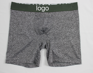 Top Quality Custom Summer Men's Solid Breathable Compression Shorts Printed Athletic Underwear Tight Briefs <b>Boxers</b> Workout - Product Image 4