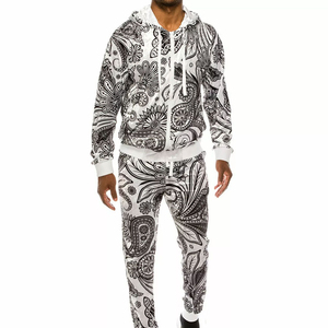 Survêtements d'hiver personnalisés pour hommes avec fermeture éclair, imprimés par sublimation, confortables, style streetwear, vente en gros - Product Image 1