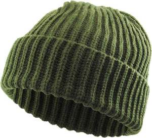 Bonnets tricotés sur mesure au design uni avec bordure côtelée, broderie 100 % acrylique pour les détaillants de vêtements américains à faible MOQ - Product Image 5